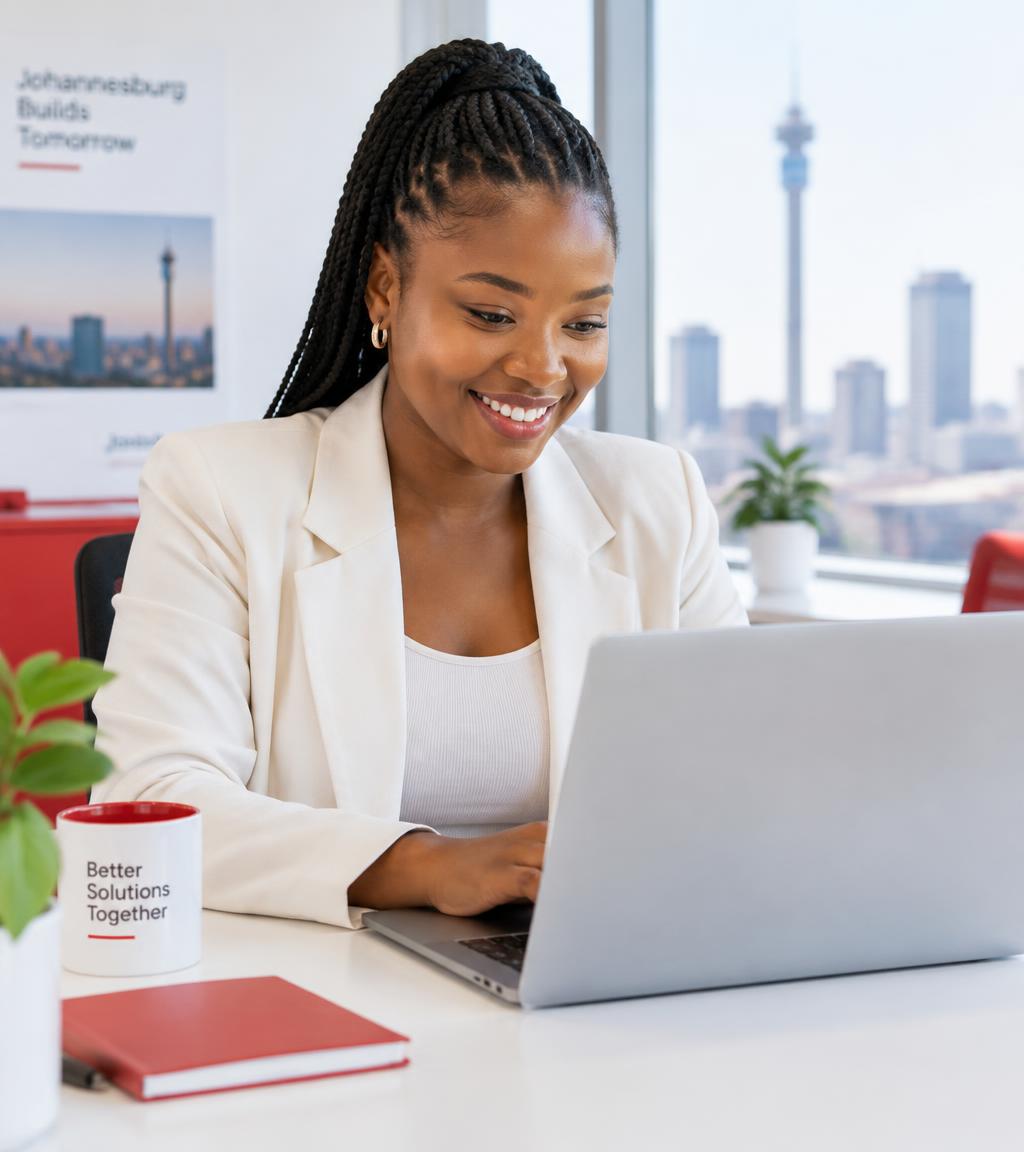 Job seeker browsing opportunities on a laptop